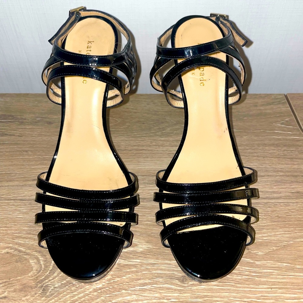 Black Kate Spade Strappy Heels